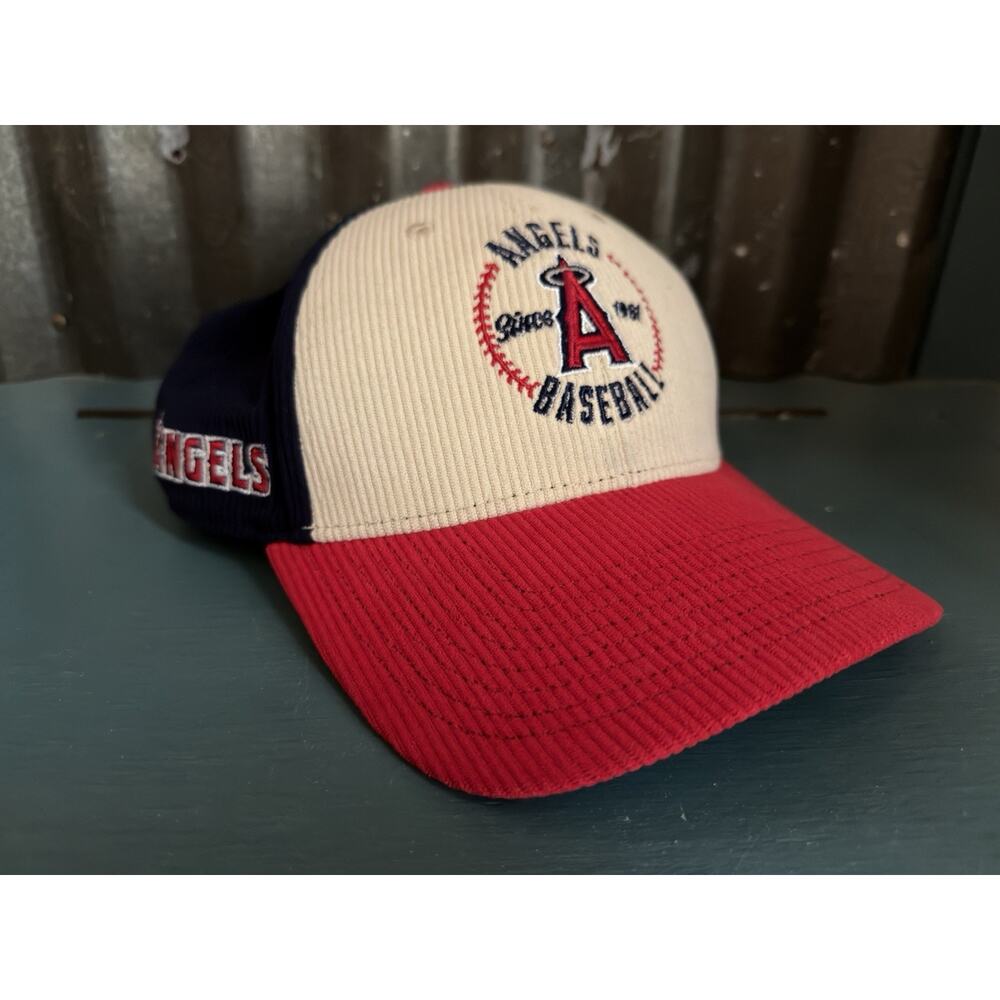 Los Angeles LA Angels Corduroy Baseball Cap Hat Sixth Man OS Adjustable MLB